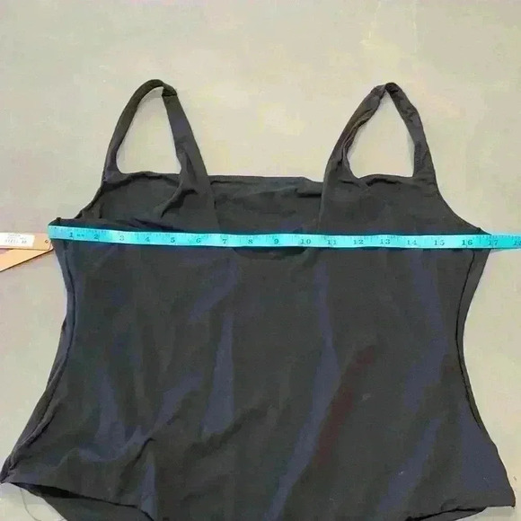 Skims Onyx Square Neck Low Scoop Back High Cut Fits Everybody Bodysuit Size 3X - Picture 5 of 9